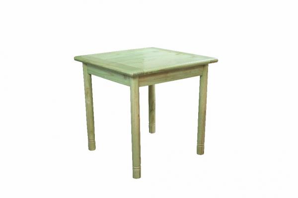 TABLE A MANGER Pin Verni Pastel Vert