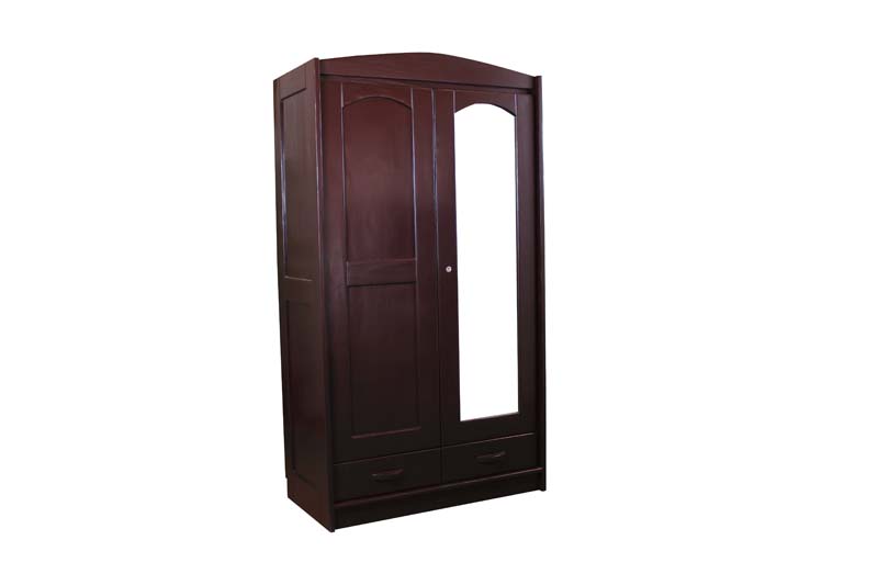 Armoire basse 2 portes Confetti - finition bouleau