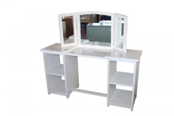 Coiffeuse avec 3 glaces pivotantes Pin HCF607PN