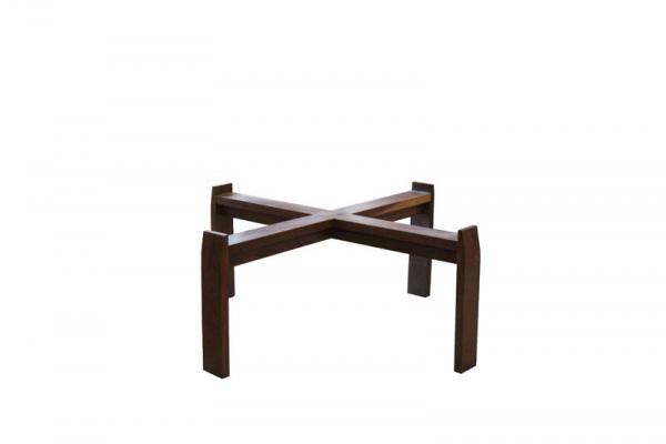 Piétement gigogne GM Palissandre Rond HPG131