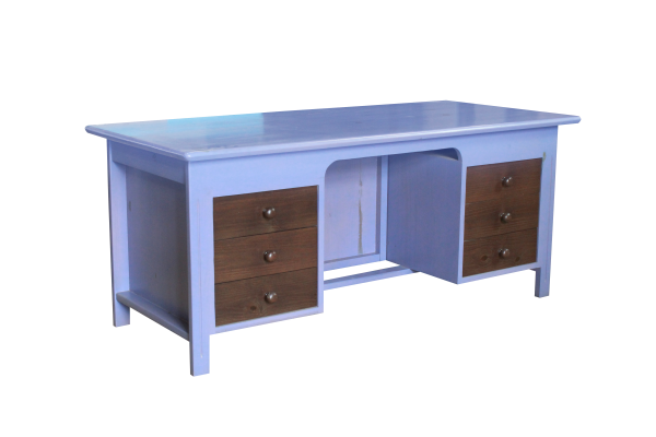 BUREAU   Pin Bicolore Vernis Mauve/Palissandre