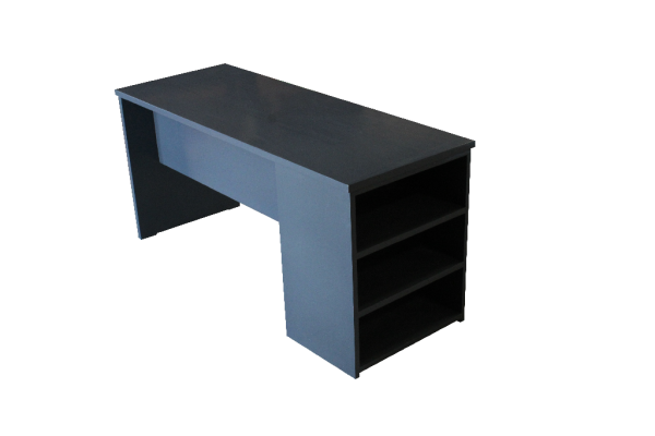 Bureau a/étageres côtés