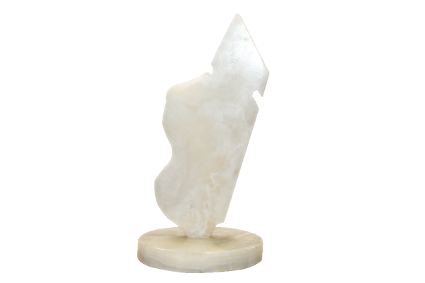 Décoration M/car Ht 24 avec socle Ø12 Aragonite