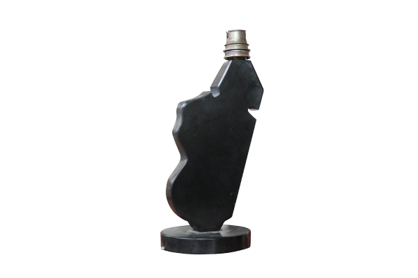 Lampe Madagascar Ht 25 et Ø9 Marbre Noire