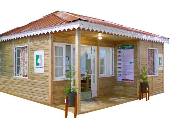 Bungalow en bois de surface hors tout 39.12m² 