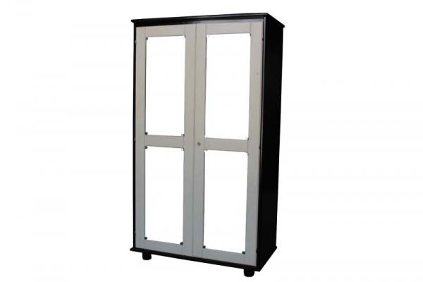 Armoire 2 Portes avec 4 miroirs Pin HAR588PN