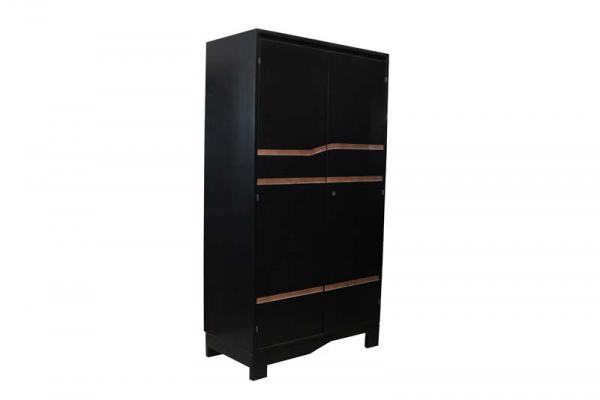 Armoire 2 portes styles 3 rainures Pin HAR733PN