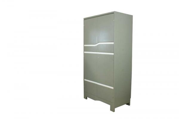 Armoire 2 portes styles 3 rainures Pin HAR733PN