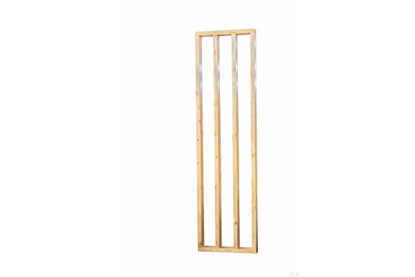Claustra en BLC de dimensions hors tout 0,60m x H:2,20m svt modèle n°1.  Pin Verni naturel