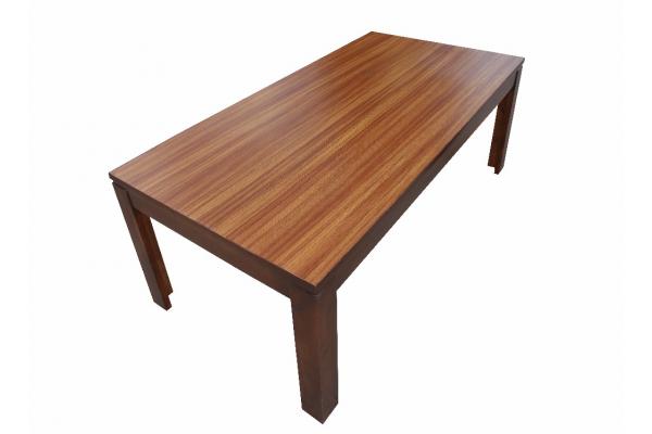 Table à manger 2m x 1m Mixte MDF TeakPin Verni Teinté Palissandre