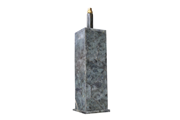 Lampadaire  Carrée 15x15 Ht 60 avec socle 17x17 Labradorite